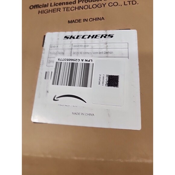 Skechers Memory Foam Seat Cushion Office Chair Cushion for Tailbone Pain Gray - Picture 5 of 5